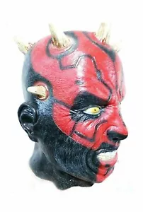 Star Wars Cosplay Darth Maul Látice Máscara Látice Disfraz Halloween Limpieza - Imagen 1 de 4