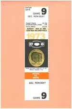 Richard Dent 1st NFL sack 11-27-1983 ticket Chicago Bears vs San Francisco 49ers