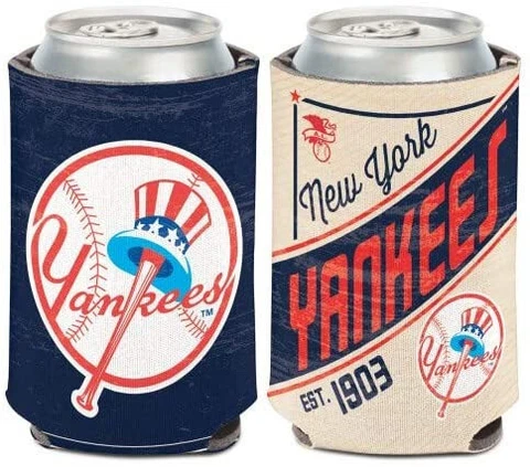 New York Yankees Retro Logo Can Koozie Holder Collapsible Free Shipping! Cover