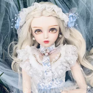 60 cm 1/3 BJD Puppe Mädchen + Gesichts Make-up + Perücke + Kleidung + austauschbare Augen Komplettset - Bild 1 von 12