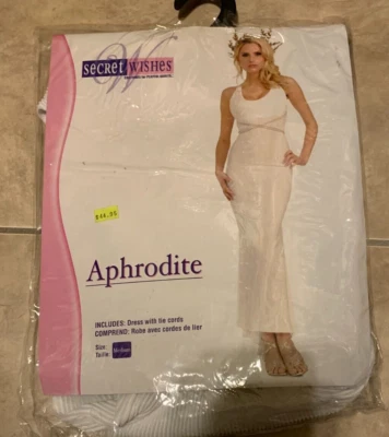 Secret Wishes Aphrodite White Dress Costume NEW in packaging Womens Medium - Image 1 of 2