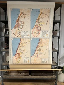 The Westminster Press, Philadelphia Map “Israel & Judah 1000-400 B.C.”  ~67”x43” - Picture 1 of 10