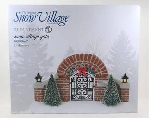Dept. 56 Snow Village Accessory NIB ~ Snow Village Gate 6000642 Lights Up - Picture 1 of 1