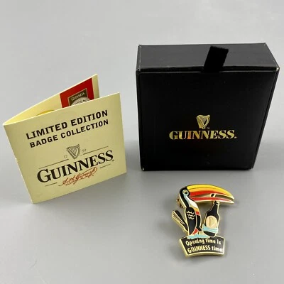 Insignia oficial Guinness edición limitada apertura botella tucán 964/2500 certificado de autenticidad Foto 1 de 3