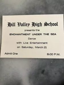 Back to the Future Enchantment Under the Sea Dance Ticket - Picture 1 of 1