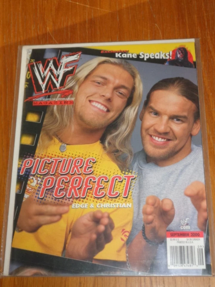 WORLD WRESTLING FEDERATION WWF SEPTEMBER 2000 EDGE CHRISTIAN KANE UK MAGAZINE = - Image 1 of 1