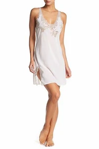 NATORI Muse Lace Chemise in White Color. Size Large*****$225*****NEW***** - Picture 1 of 4