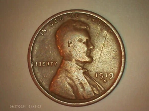 1919-S Lincoln Wheat Wheaty cent L on rim DDO 1c - Picture 1 of 5
