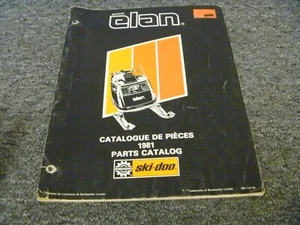 1981 Ski-Doo Elan 250 Snowmobile Parts Catalog Manual - Picture 1 of 2
