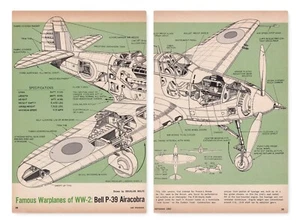 Bell P-39 Airacobra Aircraft cut a way drawing 7/13/2023r - Picture 1 of 1