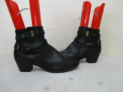 Natural Soul Karmen Black Zip Ankle Boots Womens Size 10 M - Image 1 of 4