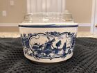 Delft Blue Handpainted Bowl with Glass Liner - Made in Holland - 