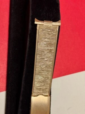 Reloj Bulova Accutron talla años 60 Baldwin correa llena de oro se ajusta 17,3 mm a 20 mm Foto 1 de 4