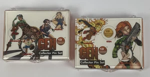 Juego de 2 prendedores de coleccionista Gen 13 firmados Scott Campbell edición limitada precintados - Imagen 1 de 10