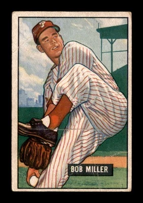 1951 Bowman #220 Bob Miller   VG/VGEX X3586864 - Image 1 of 3