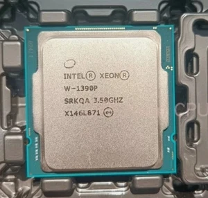 Intel Xeon W-1390P LGA-1200CPU Processor SRKQA 8-Core 16-Thread 3.50GHz 16MB - Bild 1 von 2