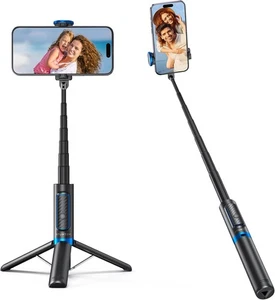 ATUMTEK Extendable 3 in 1 Aluminum Bluetooth Selfie Stick with Wireless Remote - Picture 1 of 7