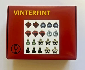 1 PACKUNG MIT 20 IKEA VINTERFINT CHRISTBAUMSCHMUCK KUGELN, GLAS - Bild 1 von 4