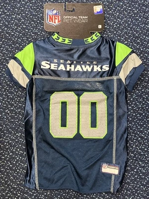 Seattle Seahawks Pets First NFL Dog Jersey - 12th Man Blue 00 - L - Image 1 of 4