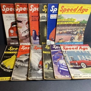 Automotive Racing History: Speed Age Magazine 1952 - Complete 12 Issue Set / FKY - Picture 1 of 13