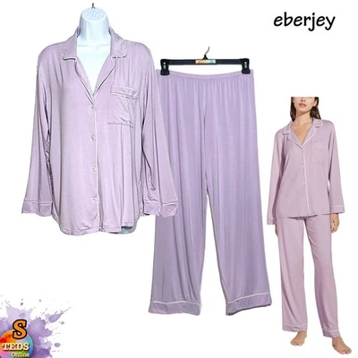 NWOT Eberjey Gisele, Size S ,Super Soft Long Knit Pajama Set - Image 1 of 4