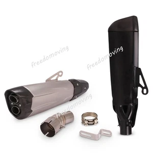 For BMW R1250 R RS/RT/GS ADV 2019-2025 Mid Exhaust Link Pipe Muffler Escape Tip - Picture 1 of 12