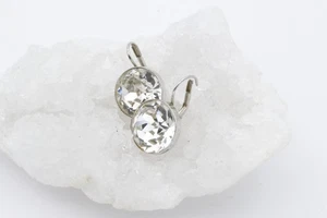 Swarovski Ohrhänger Ohrschmuck Bella Silber mit großen Kristallen Rundschliff - Picture 1 of 3