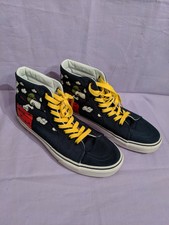 Vans Off The Wall Snoopy vs Red Baron Skateboarding Blue Hi-Back (M 8 / W 9.5)