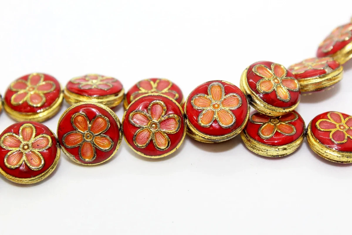 Moneda De Vidrio 14-Tamaño De 14.9 Mm Cuentas Para Hacer