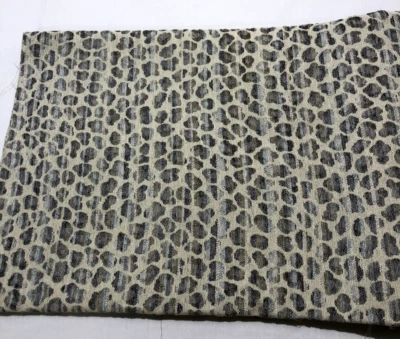 Cheetah Fabric Piece - Blue, Green, Creme, Grey - Image 1 of 3