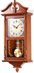 Timeless 25-Inch Vintage Wall Clock with Musical Pendulum – Perfect Home Decor - Picture 1 of 9