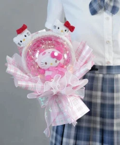 SANRIO BOUQUET HELLO KITTY  BIRTHDAY ANNIVERSARY GRADUATION LOVE YOU - Picture 1 of 1