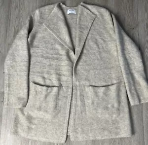 Old Navy Women's Cardigan Sweater Light Tan Size Medium Open Front NWT - Picture 1 of 16