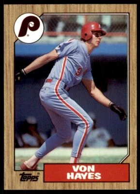 1987 Topps Tiffany Von Hayes Baseball Cards #666 - Image 1 of 2