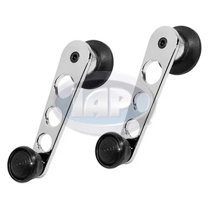 VW BUG GHIA BUS SUPER BEETLE CHROME WINDOW CRANK PAIR AC837610 Late 1968 + - Picture 1 of 2
