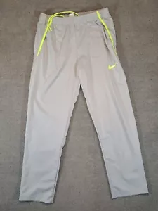 Nike Dri-Fit Woman's SZ L Grey/Neon Green Jooger Active Drawstring CU4957-077 - Picture 1 of 9