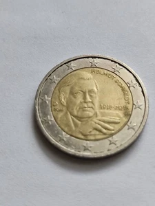 2 Euro Münzen 2018 G mit Feller 100. Gebursrag von Helmut Schmidt - Bild 1 von 2