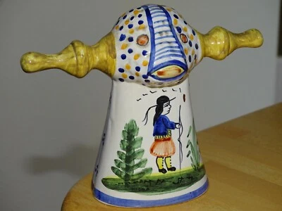 VINTAGE BELL CERAMIC HB QUIMPER FRANCE circa 1900s' - Image 1 of 4