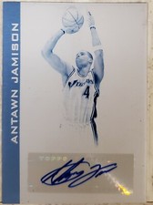 ANTAWN JAMISON 2008-09 Topps Hardwood Signatures Press Plate Cyan  #'d 1/1 🔥📈