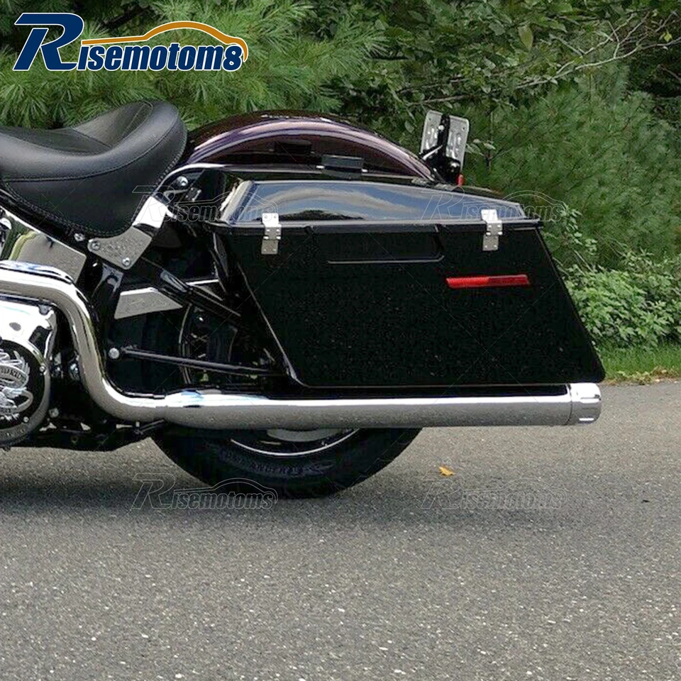 Chrome 3.5" Aggressive Sound Slip-On Mufflers Exhaust For 95-16 Harley Touring - Image 1 of 4