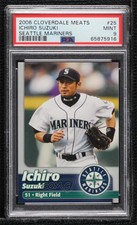 2006 Cloverdale Meats Seattle Mariners Stadium Giveaway Ichiro Suzuki PSA 9 MINT
