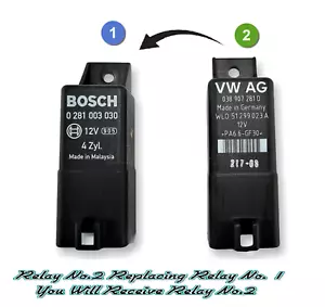 Honda /02-12 Diesel 9-Pin Glow Plugs (Replacement) Relay Bosch 0281003030 4-Zyl. - Picture 1 of 6