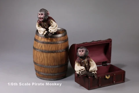 JXK 1:6 Pirate Monkeys sets Animal Resin statue for Pirates of the Caribbean Cover