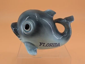 Vintage Florida Whale GF 5" Ceramic Bank Made in Japan Souvenir - Picture 1 of 7