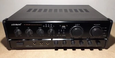 Audioline AV-302USB Amplificatore Stereo HI-FI Karaoke 400W - Immagine 1 di 3