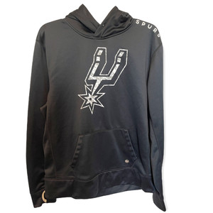 spurs zip up moletom com capuz