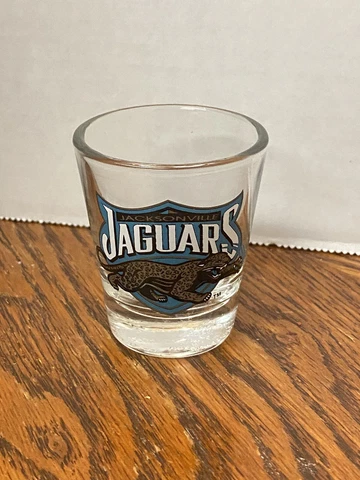 Jacksonville Jaguars Shot Glass  Vintage Mascot Florida NFL Football Team Cover