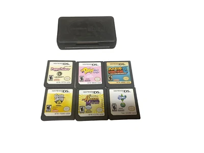 6 Nintendo DS Sims3, Mario vs. Donkey Kong2, Guitar Hero on Tour, Hannah Montana - Image 1 of 4
