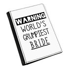 Warnung World's Grumpiest Braut Passport Halter Hülle Überzug Toll Best Hochzeit