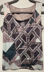 COLDWATER CREEK STYLISH SEQUENCED TANK TOP - Picture 1 of 5